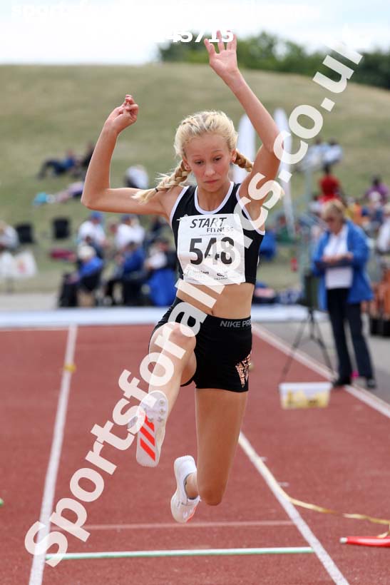 Womens under-17s triple jump, 2018 Northern Under-17s/U-15s/U-13s Champs., Wavertree Athletics Centre, Liverpool. Photo: David T. Hewitson/Sports for All Pics